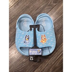 Bluey Slip-on Clogs Sandals Slides Kids‎ Size 12 Blue Bingo Character Shoes